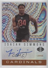 2020 Panini Illusions Rookie Signs Orange Isaiah Simmons #RS24 Auto v7j