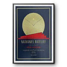 Red Rocks Colorado August 18 2026 Nathaniel Rateliff Live Poster
