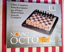 Jeu d'échecs électronique Vintage Novag Octo Incomplet Fonctionne 