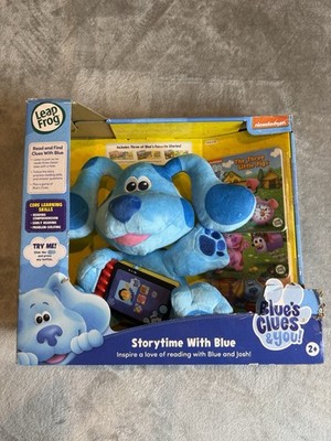 BLUES CLUES & YOU STORYTIME WITH BLUE LEAP FROG LEARNING TOY BOOKS PLUSH NEW IN