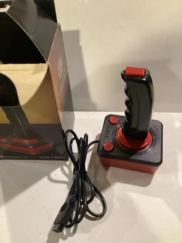 Sistema Atari paddle joy Pro-stick Sure Fire V-8802 BP NOS 1980 controlador de colección Foto 4 de 4