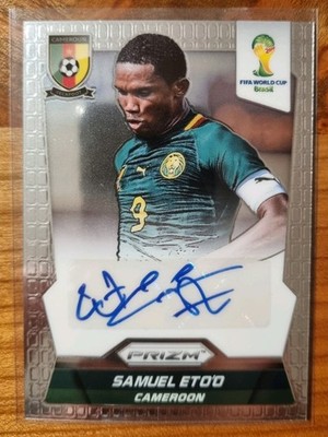 2014 Panini Prizm World Cup Signature Samuel Eto o