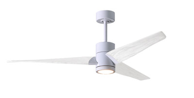 Matthews Fan Company Super Janet Ceiling Fan Gloss White 60'' White Blades