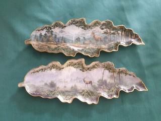 2 Limited Edition Leaf Plates Images By Wendy Reeves. Bradford Exchange 2001.