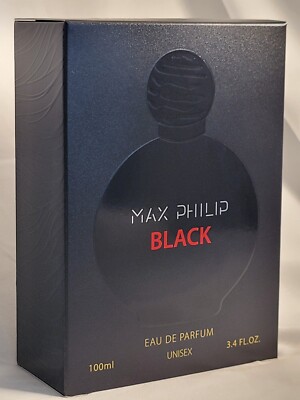 Max Philip Black 3.4 fl oz - 100 ml Eau de Parfum New Sealed Box