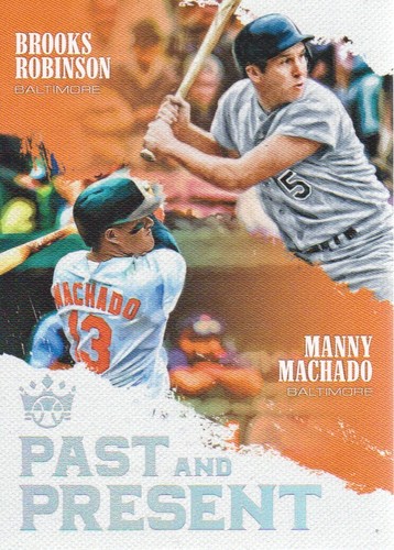 2018 Diamond Kings Past and Present #PP4 Brooks Robinson/Manny Machado