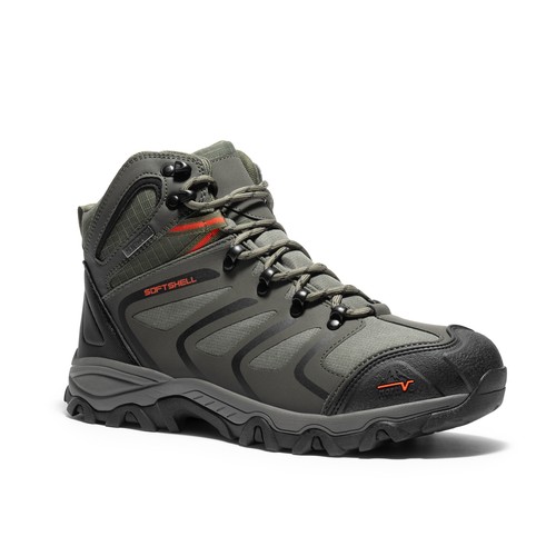 Men's Mid Ankle Waterproof Hiking Boots Non-Slip Outdoor Motorcycle Shoes - Picture 35 of 36