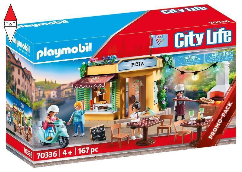 COSTRUZIONE PLAYMOBIL PIZZERIA CON GIARDINO