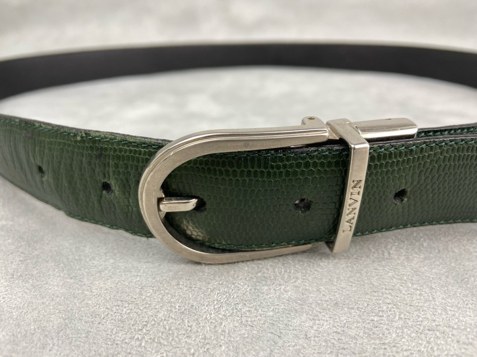 Ceinture Lanvin Cuir Rouge Avec Glands - Taille S, Authentique, Neuve Avec étiquettes