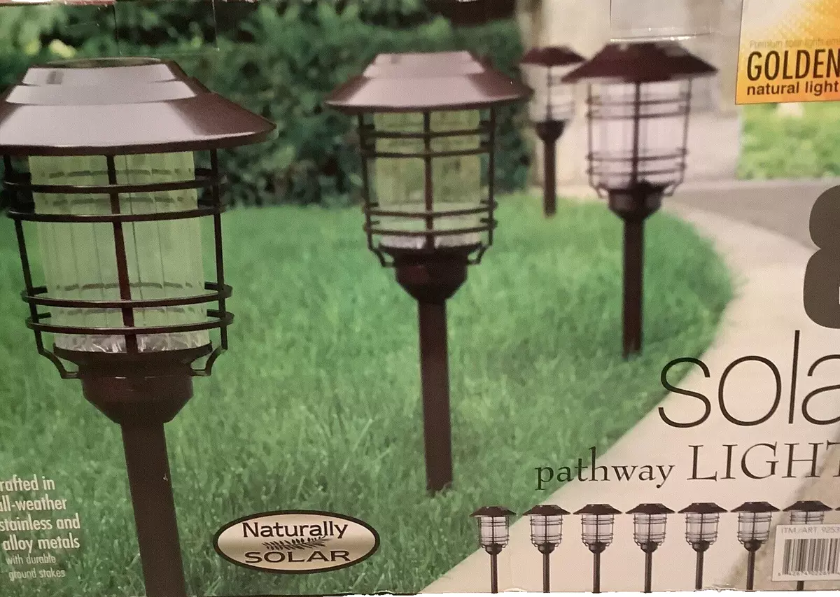 Naturally solar led pathway lights vintage style deals