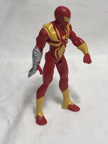 Marvel Ultimate Spider-Man Web-Warriors Iron Spider Web Slingers 5" Figure - Picture 9 of 12