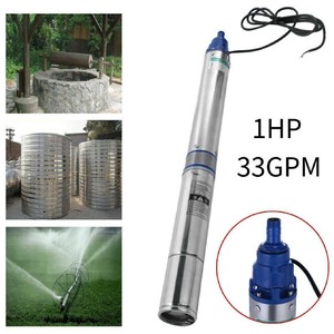 Edelstahl Tiefbrunnenpumpe Brunnenpumpe Rohr Tauch Wasser Garten