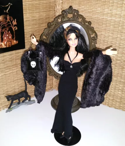 BARBIE ELVIS Pink Label Sorcière TOP Model Muse Halloween & Accessoires MATTEL
