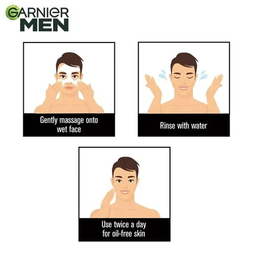 Garnier Men Turbo Bright FACE WASH FAST DISPATCH FRESH STOCK BUY 2 GET 1 FREE - Picture 5 of 11