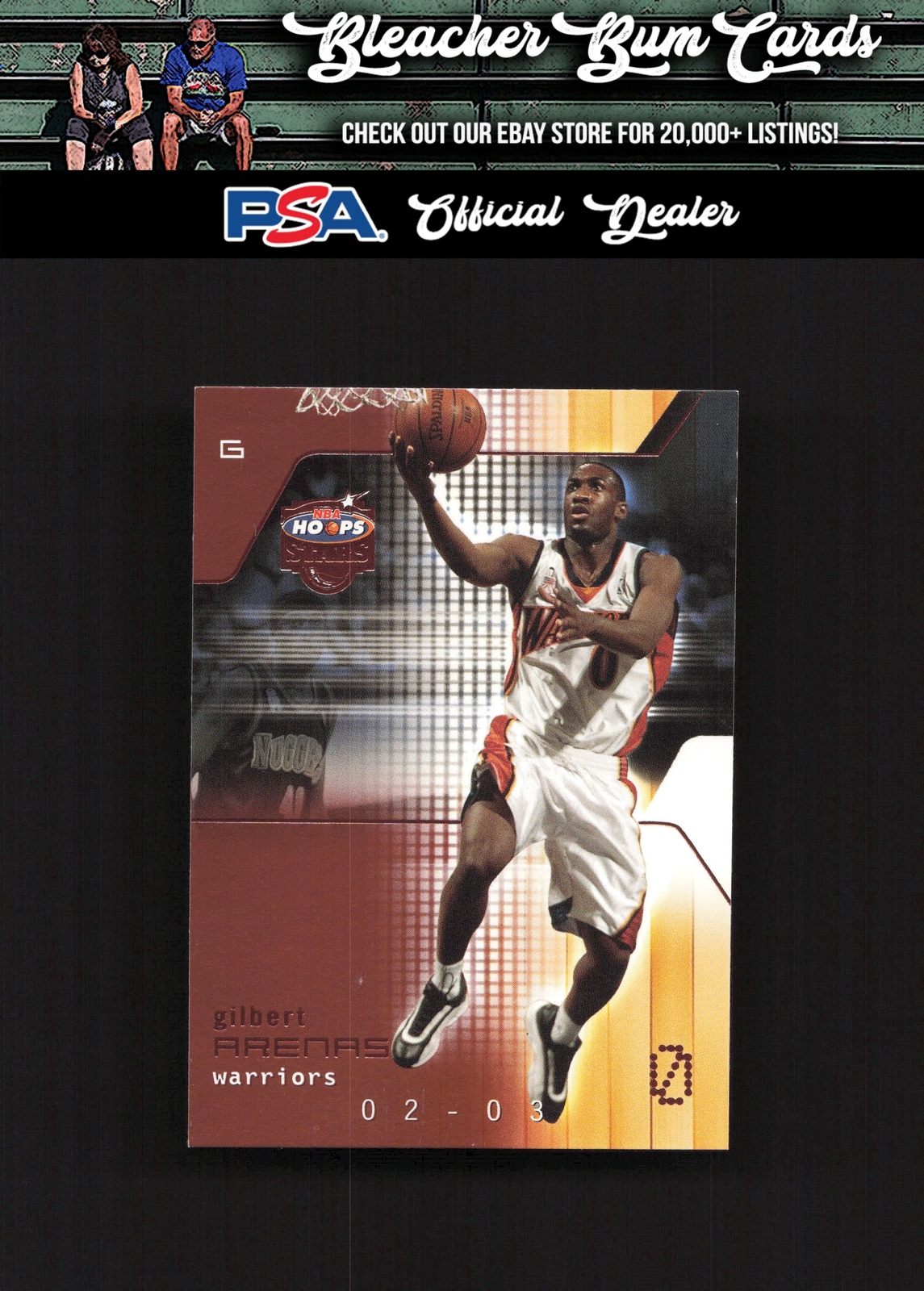 2002 Hoops Stars 100 Gilbert Arenas /299
