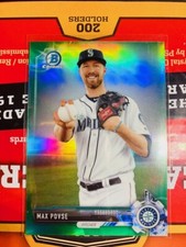 V25 2017 Bowman Chrome Prospects Green Refractor /99 Max Povse #BCP193