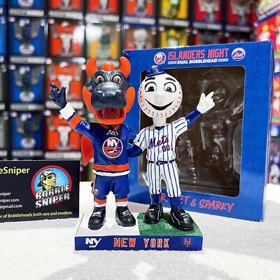 Sparky's Bobble-Head 2体セット MR MET & SPARKY New York Mets New York Islanders Dual Mascot