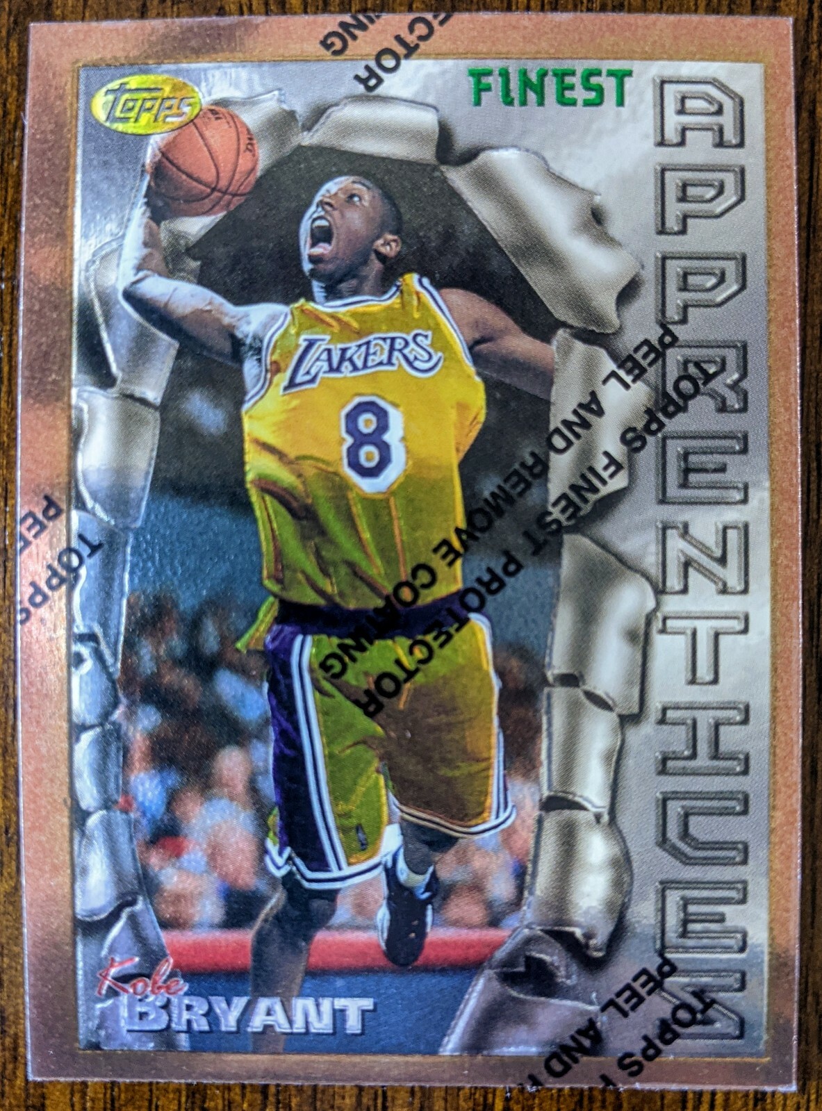 kobe bryant topps finest rookie card