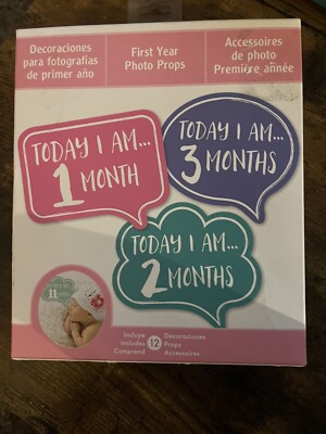 Monthly Milestones Photo Props Baby's First Year!!!