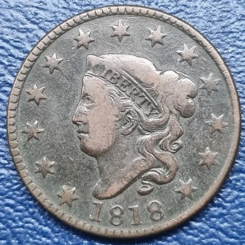 Photo of a 1818-P Large Cent from an eBay listing that sold on Jul 22, 2026