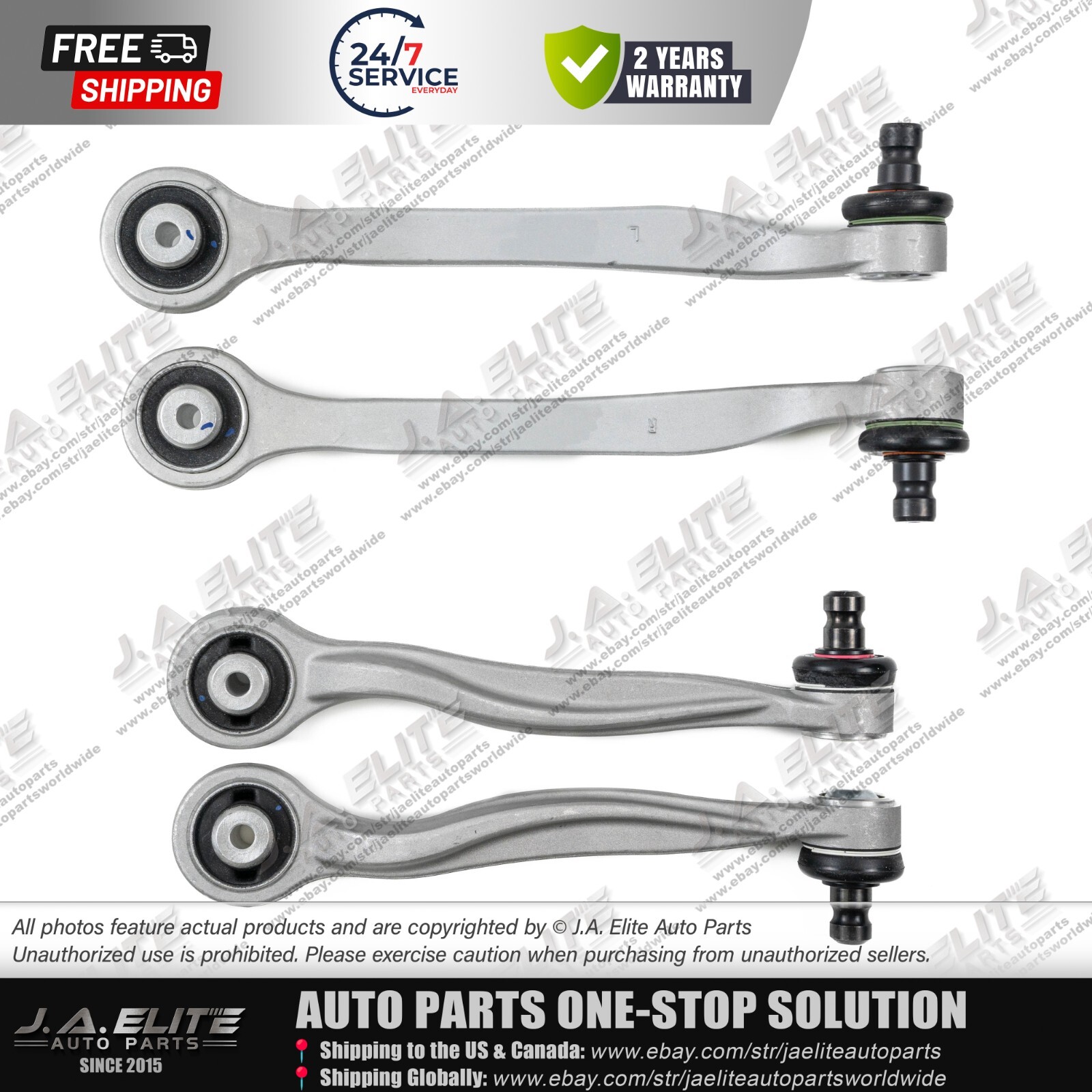4pcs Front Upper Control Arm Kit fit Bentley Continental & Flying Spur