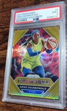 2021 Prizm WNBA Arike Ogunbowale Fireworks #5 GOLD /10 PSA 9