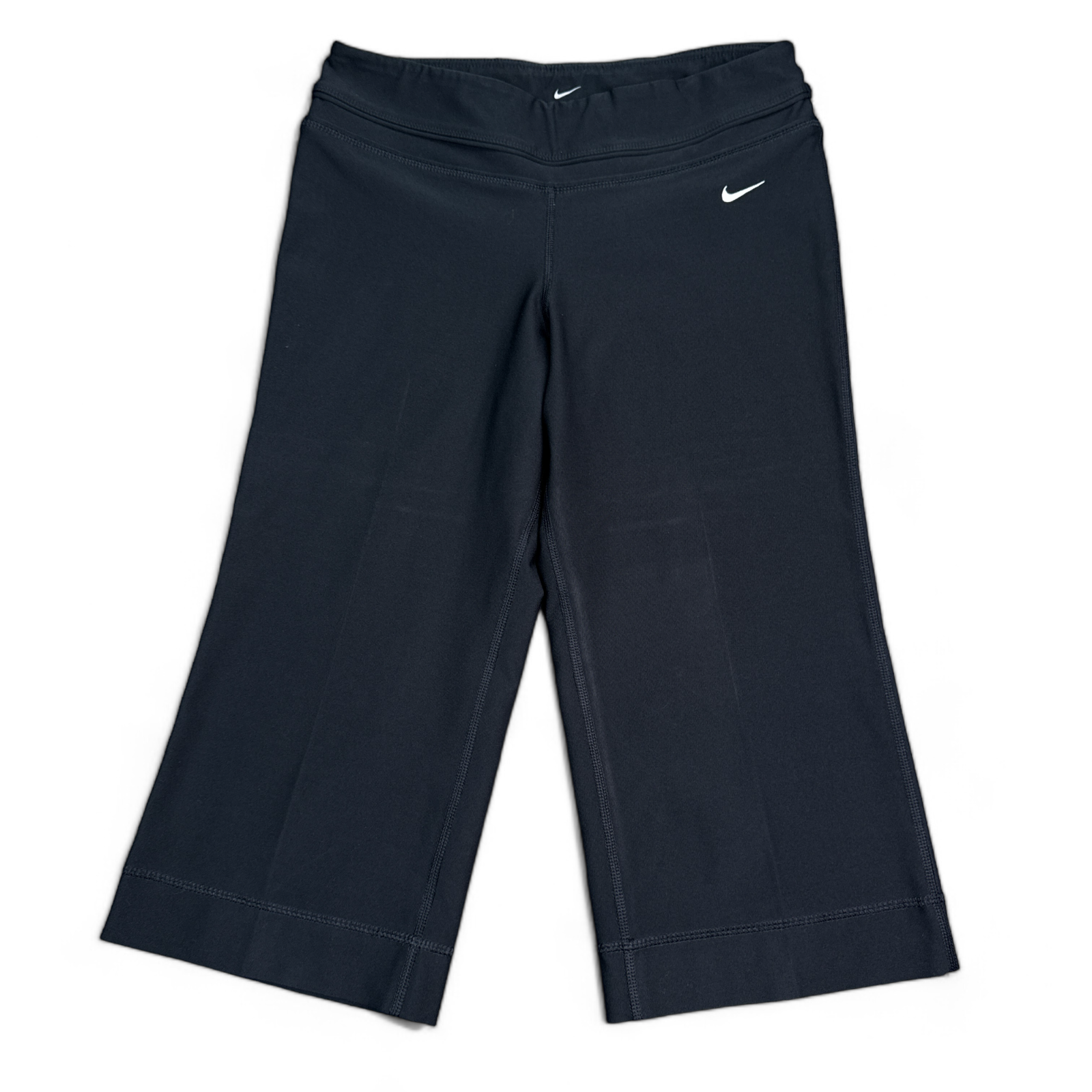 Nike Dri-Fit Cropped Athletic Pants Womens Size Small Black Leggings Active
