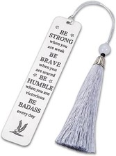 Inspirational Bookmarks for Girls Boys Be Strong Reading Gift for Bookworms