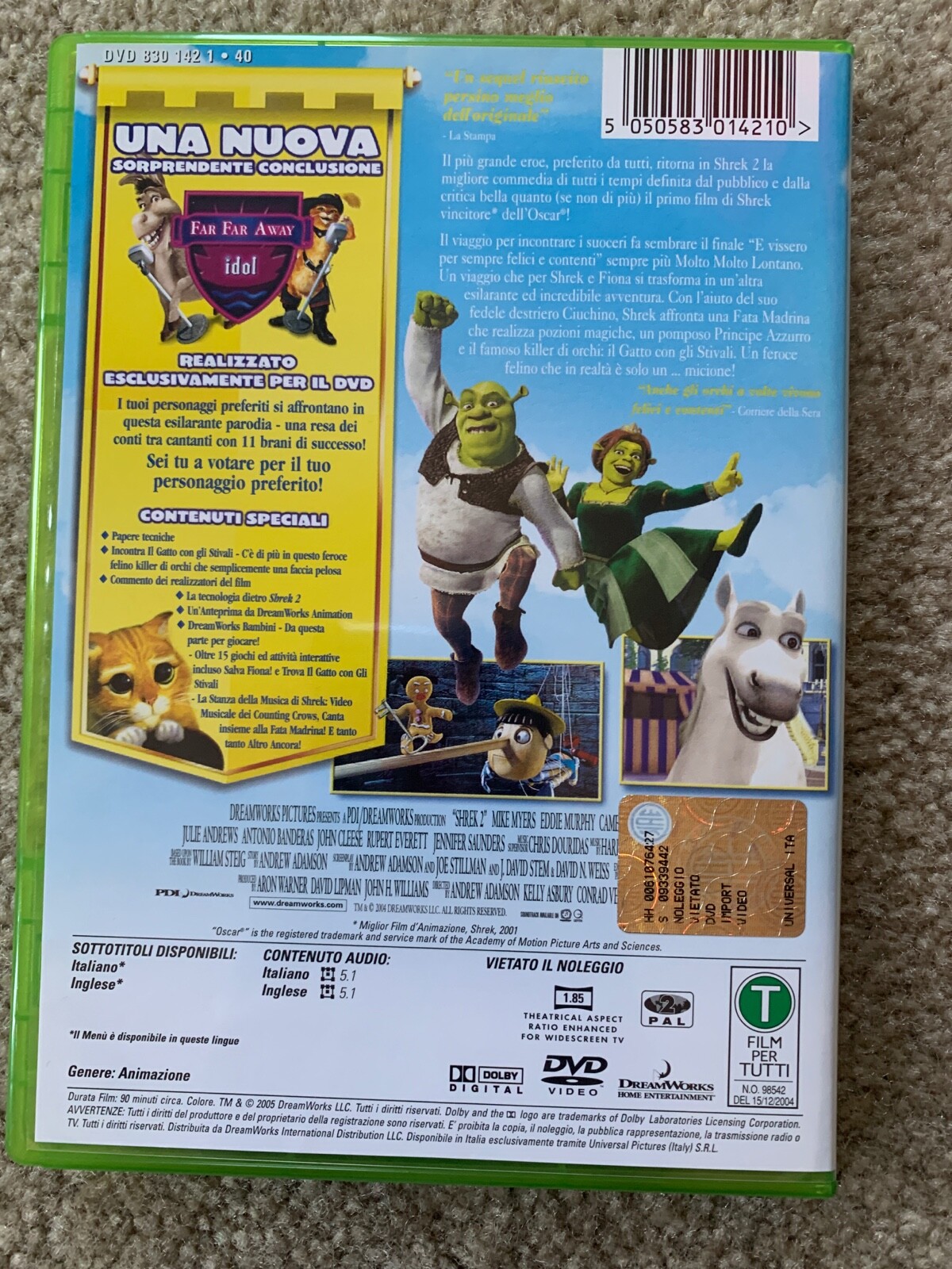 Poster, Quadro SHREK 2 – 100% gigante em