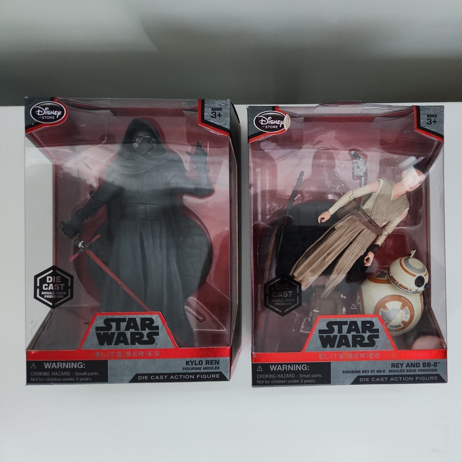 Star Wars The Force Awakens Disney Elite Series Kylo Ren & Rey Die Cast Figure