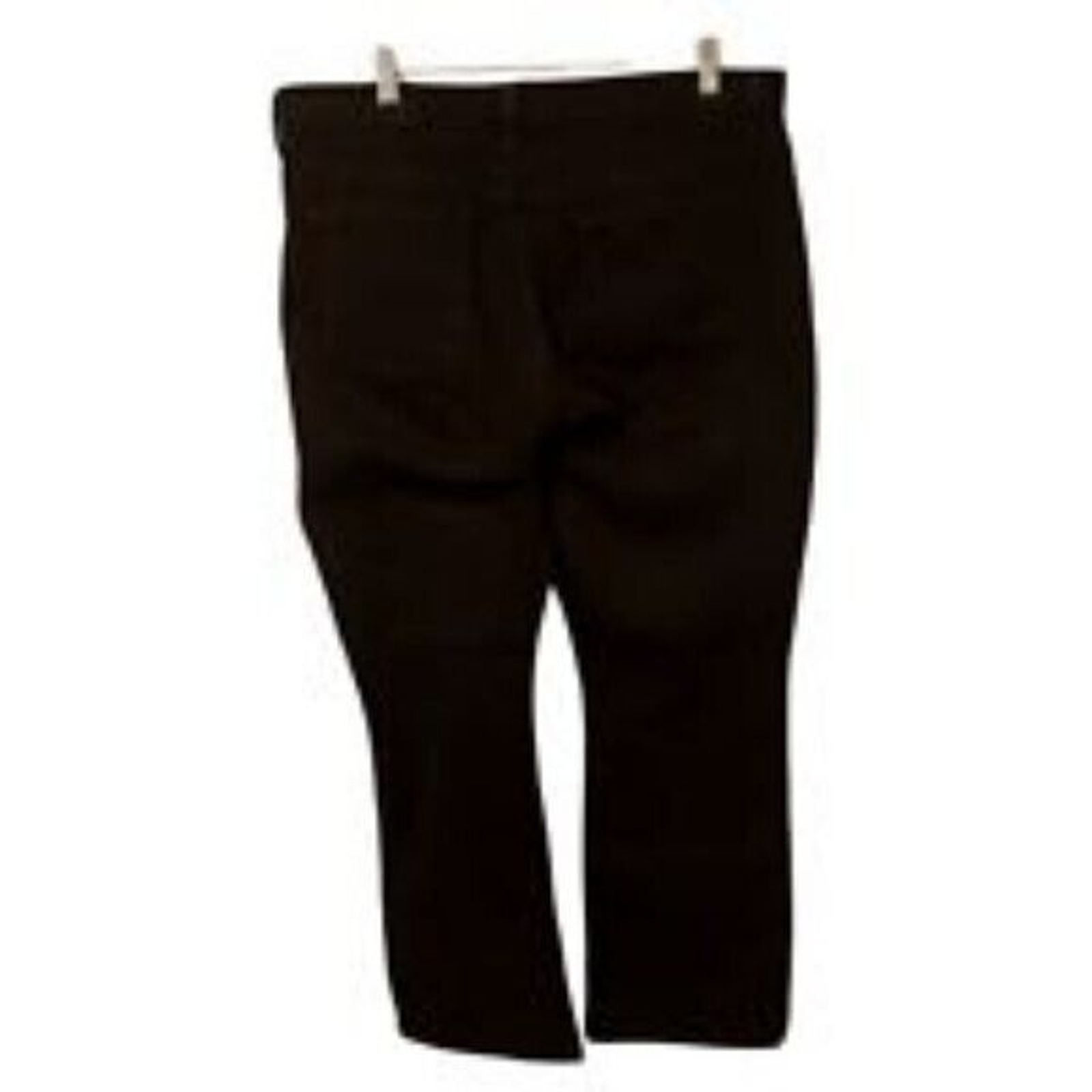 Basic Editions Womens Size 16S Black  Solid Cropp… - image 5