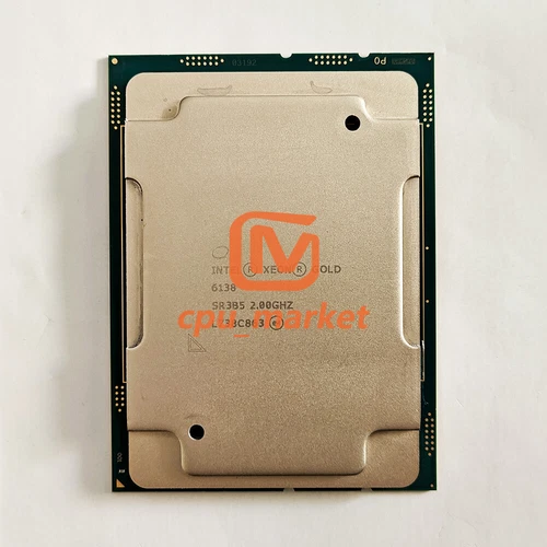 Intel Xeon Gold 6138 SR3B5 2.0GHz 20 Cores 125W LGA3647 CPU Processor