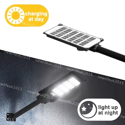 Solar Street Light Radar Sensor LED Floodlight Remote Control+Pole Security IP65 - Picture 5 of 17
