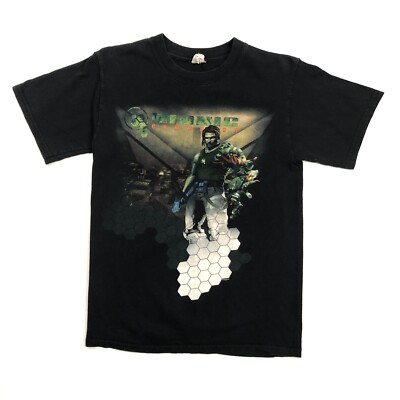 Vintage Bionic Commando Shirt Adult Small Black Capcom Playstation XBox Game