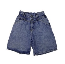 Vtg Lee Mom Jean Shorts 26"x8" High Waist Made in USA 80s Original
