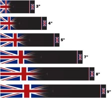 White Water Archery Union Jack Fade Arrow Wraps 15pc United Kingdom UK Flag