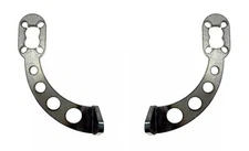 Pair Custom Drilled Curved Steel Brackets For 1940-53 Chevy/GMC Truck Tail Light