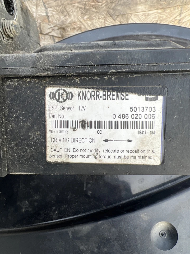 Sensor KNORR-BREMSE bendix esp, sensor de estabilidade 0 486 020 006, 5013703 - Imagem 2 de 4