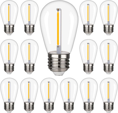 Waterproof Shatterproof S14 LED Bulb,String Light Bulbs 1W Equal to 10W Incande