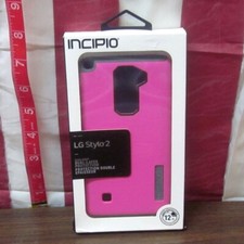 INCIPIO DualPro Series shock-absorbing phone case for LG Stylo 2 V pink NWT