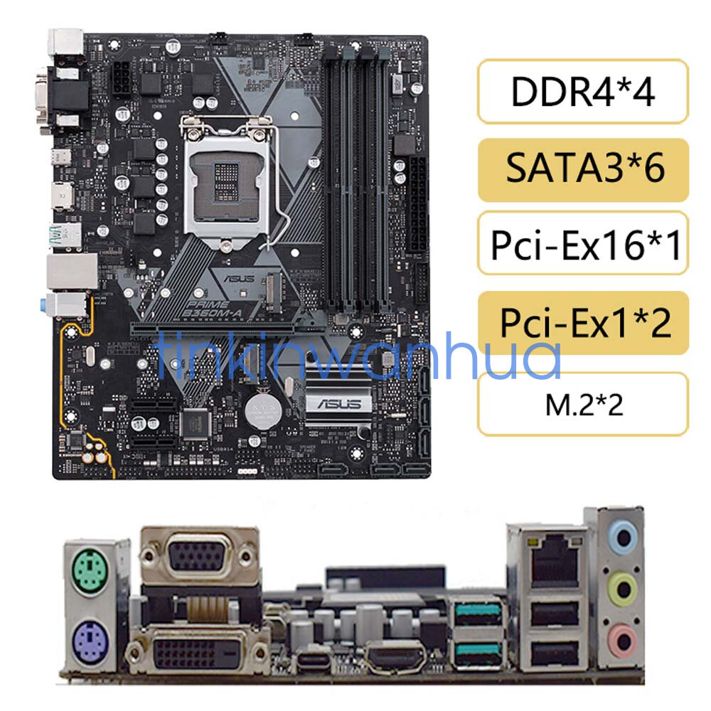 B360 Prime B360ma ASUS PRIME B360M-C/CSM Desktop Motherboard LGA