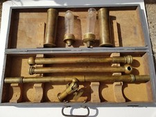 Ancien NIVEAU à Eau d' ARPENTAGE - Outil de Géomètre, dans son Coffret d'origine