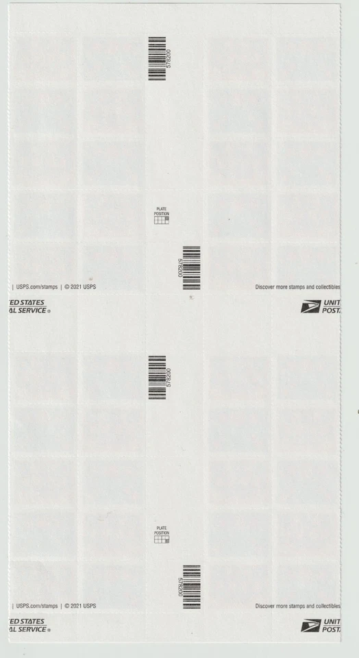 US #5660-1 LOVE RETRO Forever (2022) Press Sheet Cross Gutters w Die Cuts - Image 2 of 3