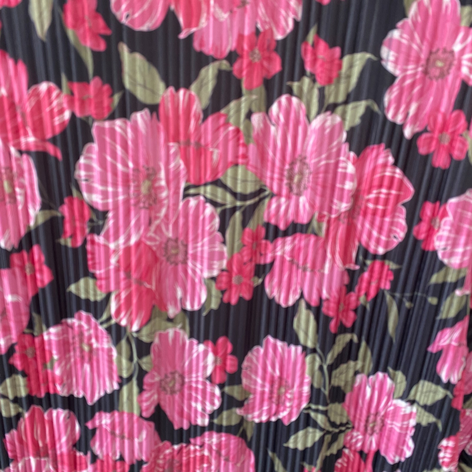 Decjuba Floral Women's Shirt Plisse Size Small Pink Black Oversize Fit Exc Cond - Picture 12 of 12