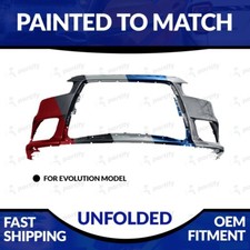 New Painted To Match 2008-2009 Mitsubishi Lancer Evolution Unfolded Front Bumper