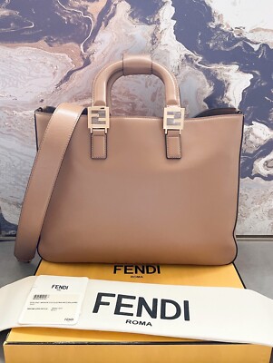 Fendi FF Vitello Glacier Medium Handle Tote | eBay