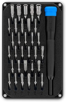 IFixit Moray Präzisions-Bit-Set, Bit-Kit mit 32 Mini-Bits 4 mm und Präzision für