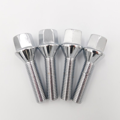 4x M12x1,5, verlängerte Radschrauben 42mm Gewinde für BMW E12 E28 E34 E39 E60 E61