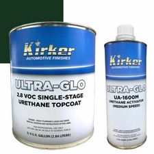 0.75 Gal Kirker Ultra-glo Urethane Car Paint Mack Green Ua-31263 Med Activator