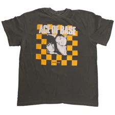 Vtg Ace Of Base Band Music Star Cotton black T Shirt For Men AG325